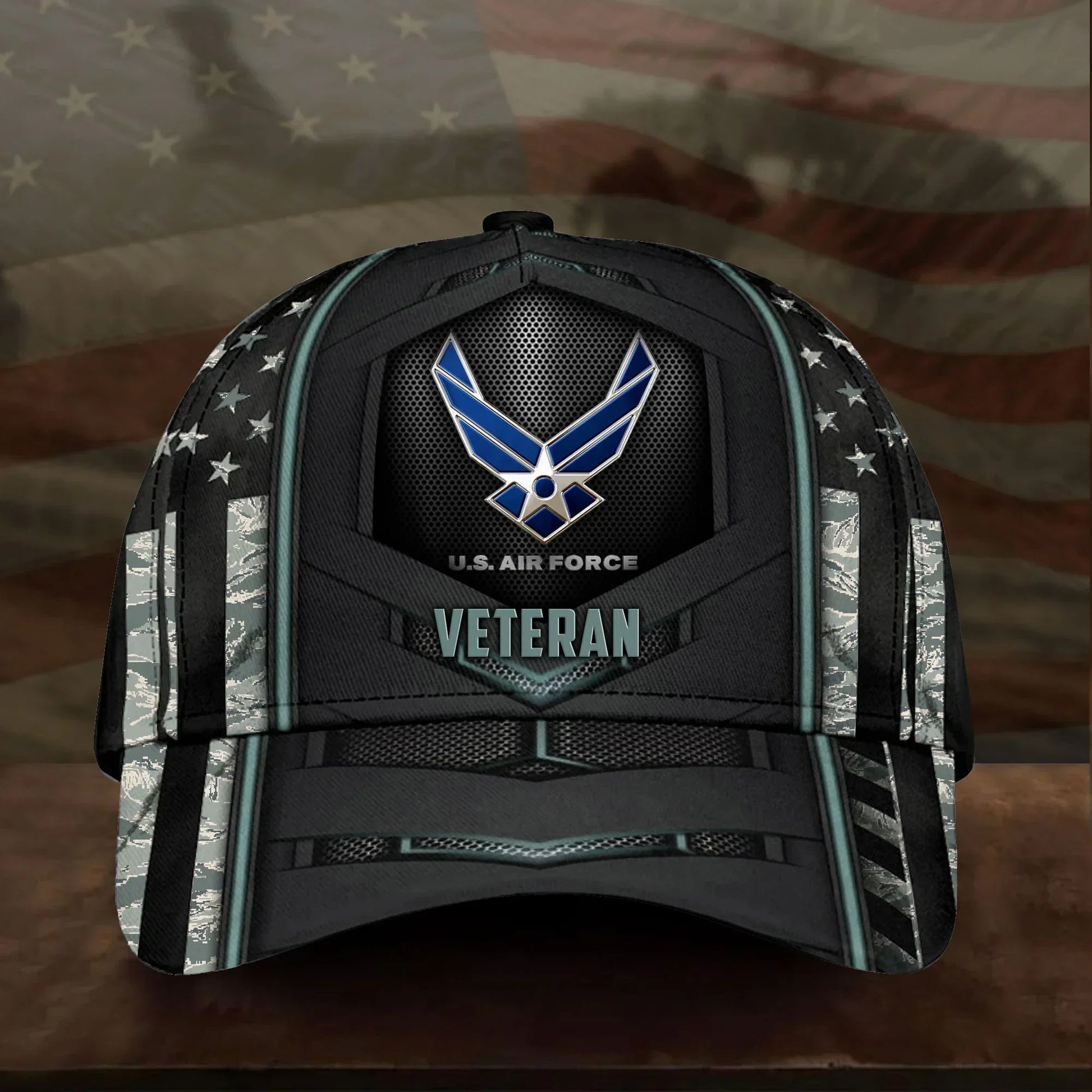 BlueJose Premium U.S Multiple Service Veteran 3D Cap PVC080402