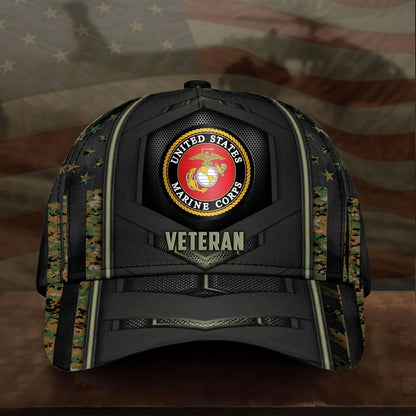 BlueJose Premium U.S Multiple Service Veteran 3D Cap PVC080402