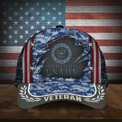 BlueJose Proudly Served Multiservice U.S Veteran Cap MH130605