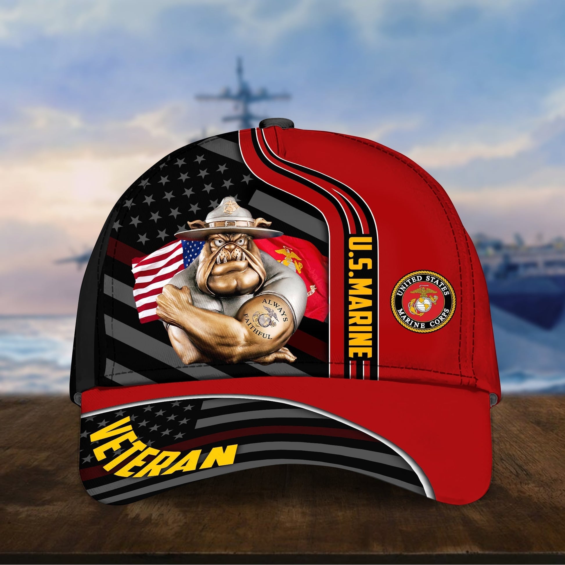 BlueJose Premium Proud To Be A US Veteran Cap NPVC080903