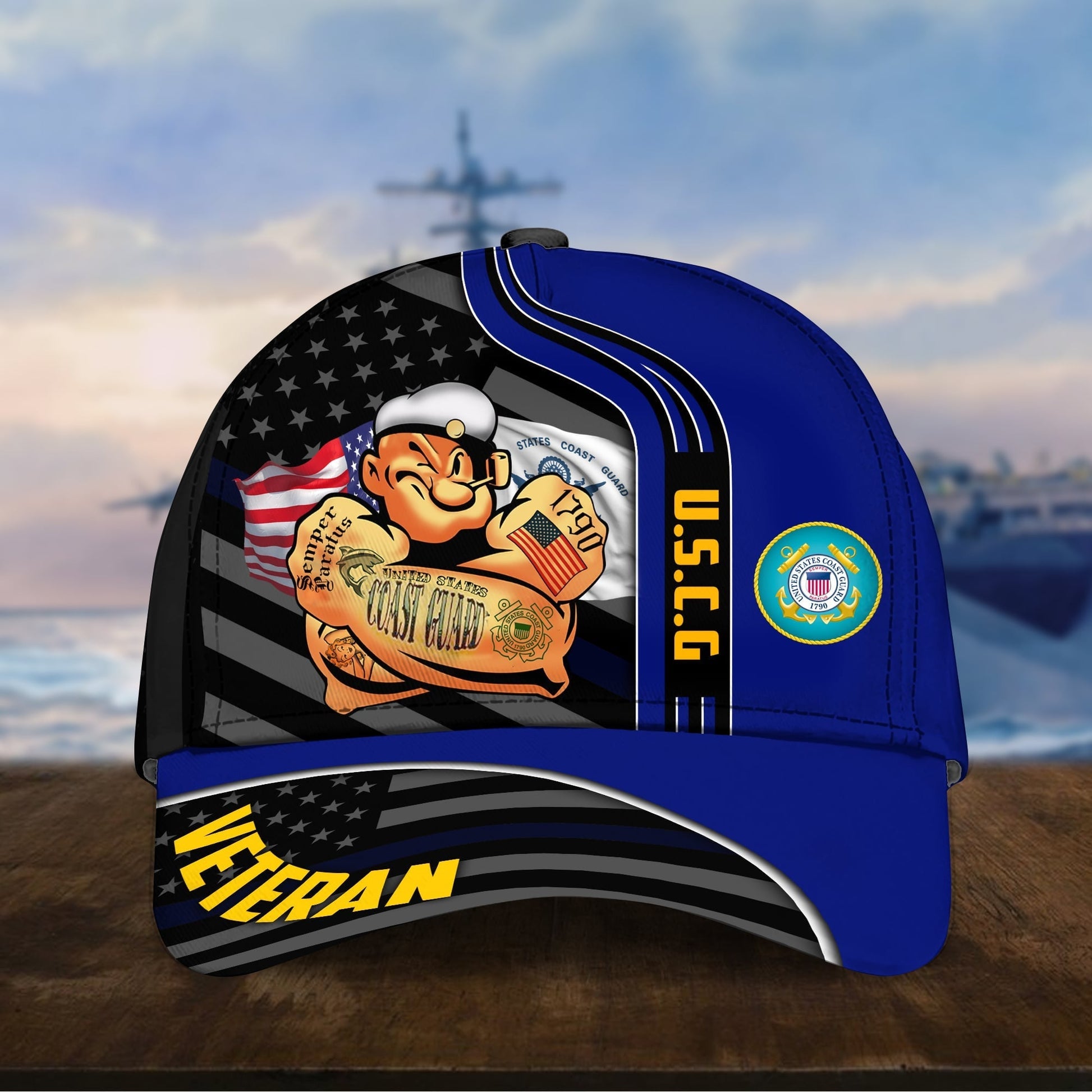 BlueJose Premium Proud To Be A US Veteran Cap NPVC080903