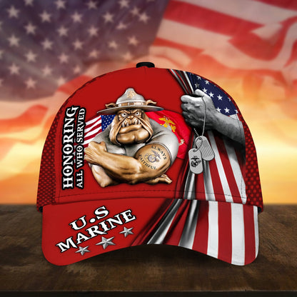 BlueJose Premium Honoring All Who Served US Veteran Cap APVC100702