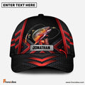 Frenzidea  Personalized Fishing Black & Red Cap