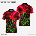 Frenzidea Darts Wild Bear with Dartboard Multicolor Options Personalized Name Shirt (4 Colors)