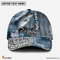 Frenzidea Personalized Salmon Fishing Skin Seawave Classic Cap