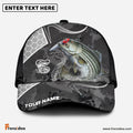Frenzidea Striped Bass Fishing Gray Camo Sport Personalized Cap