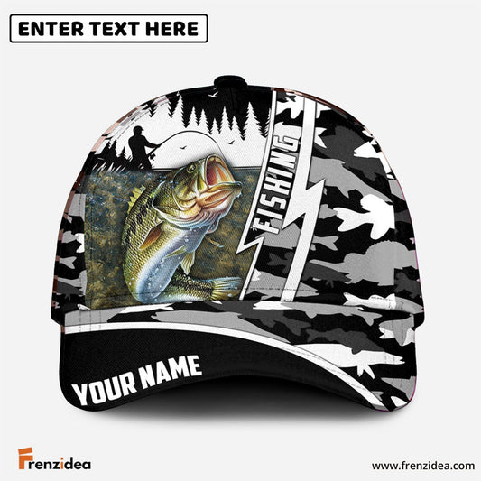 Frenzidea Bass Personalized Fishing Classic Cap