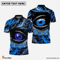 Frenzidea Billiards Ball 8 Fire Eye Personalized Name, Team Name Unisex Shirt (4 Colors)