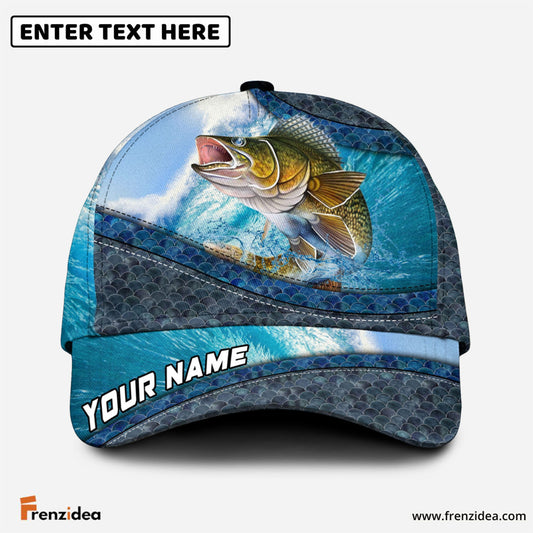 Frenzidea Magic Walleye Fishing Personalized Cap
