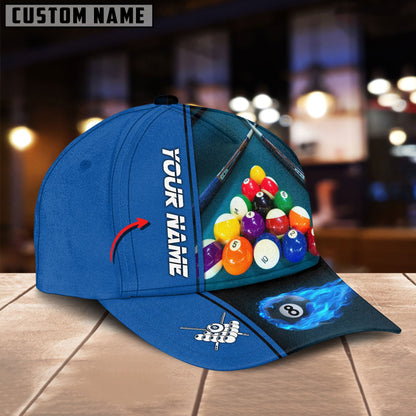 Frenzidea Billiard Lover Personalized Name 3D Over Printed Cap