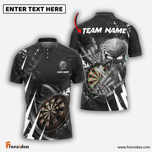 Frenzidea Darts Skull Of Punishment Personalized Name, Team Name 3D Shirt (6 Colors)