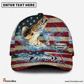Frenzidea Personalized American Walleye Water Splash FIshing Classic Cap
