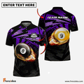 Frenzidea Billiards Ball 8&9 Fire Point Strike Personalized Name, Team Name Unisex Shirt ( 4 Colors )
