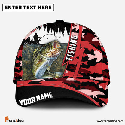 Frenzidea Bass Personalized Fishing Classic Cap