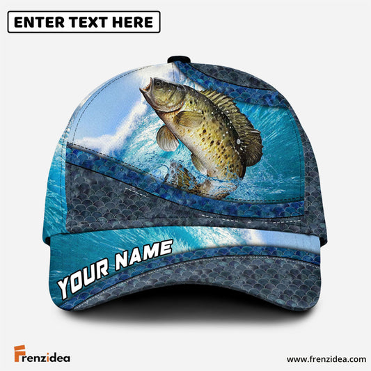 Frenzidea Magic Crappie Fishing Personalized Cap