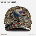 Frenzidea Personalized Catfish Premium Crack Camo Fishing Classic Cap