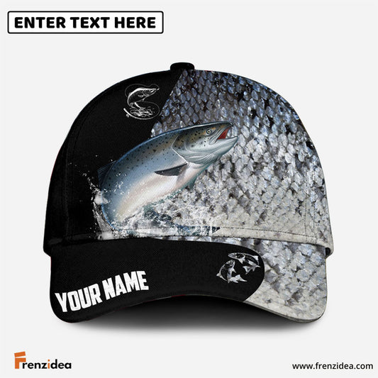 frenzidea Personalized Salmon Fishing Classic Cap
