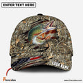 Frenzidea Personalized Pike Fishing Premium Crack Camo Classic 3D Cap
