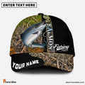 Frenzidea Personalized Salmon Fishing Jungle Camo Classic Cap