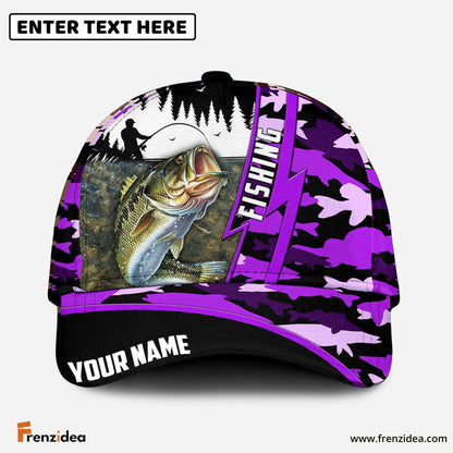 Frenzidea Bass Personalized Fishing Classic Cap