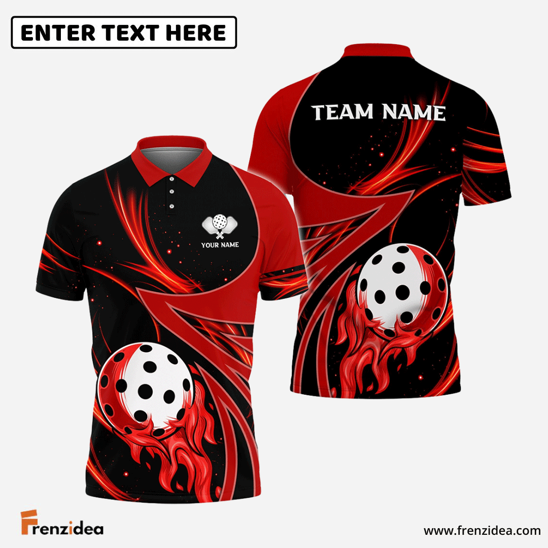 Frenzidea Pickleball Galaxy Pattern Personalized Name, Team Name Unisex Shirt (4 Colors)