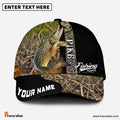 Frenzidea Personalized Pike Fishing Jungle Camo Classic Cap