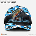 Frenzidea Personalized Trout Fishing Blue Camo Sport Classic Cap