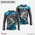 Frenzidea Musky Fishing Blue Camo 2 Sport Custom Name & Team Name 3D Shirts