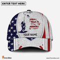 Frenzidea Personalized Catfish Fishing American Dusty Style Classic Cap