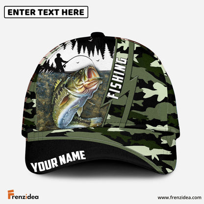 Frenzidea Bass Personalized Fishing Classic Cap