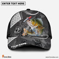 Frenzidea Walleye Fishing Gray Camo Sport Personalized Cap