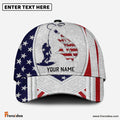 Frenzidea Personalized Musky Fishing American Dusty Style Classic Cap
