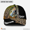 Frenzidea Personalized Bass Fishing Jungle Camo Classic Cap