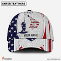 Frenzidea Personalized Walleye Fishing American Dusty Style Classic Cap