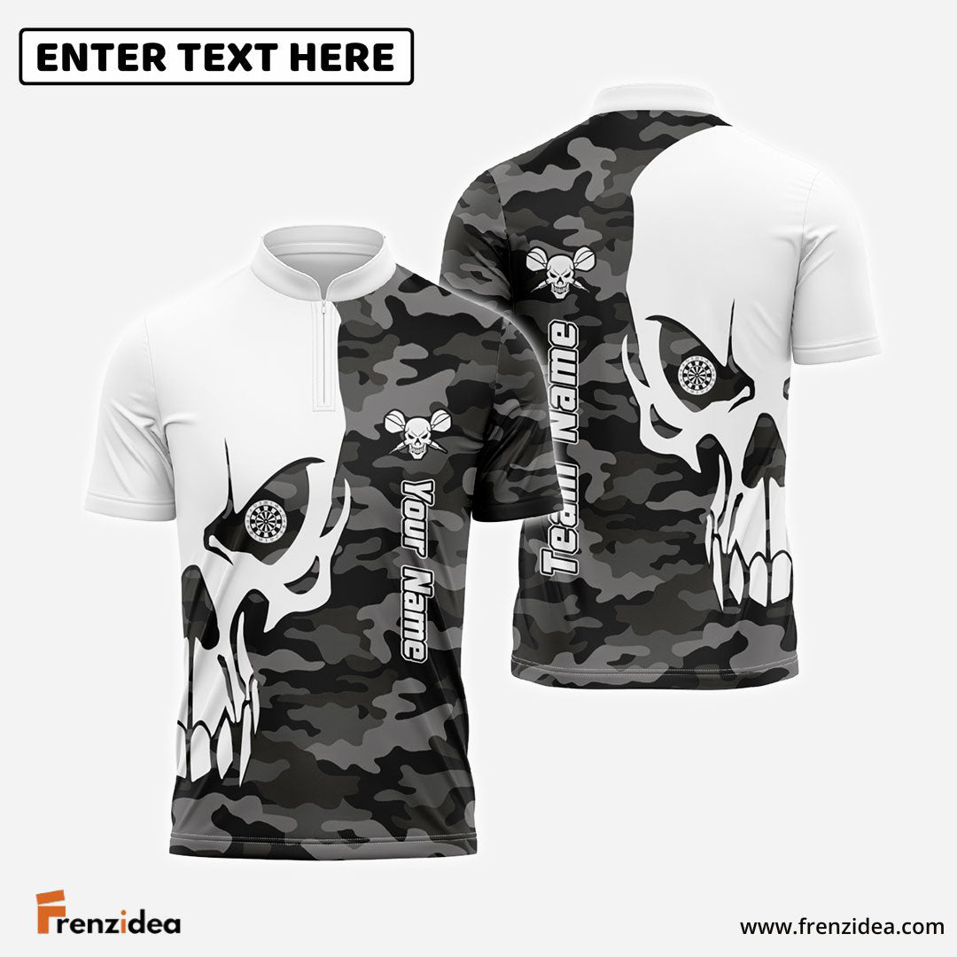 Frenzidea Skull Darts Team Personalized Name, Team Name 3D Shirt
