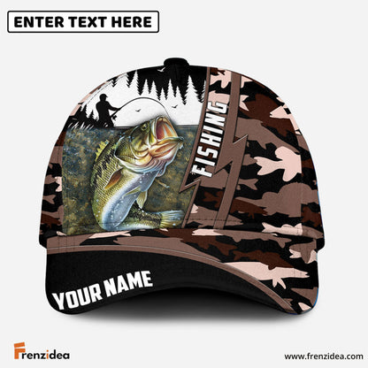 Frenzidea Bass Personalized Fishing Classic Cap