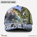 Frenzidea Personalized Clear Water Skin Bass Fishing Classic Cap