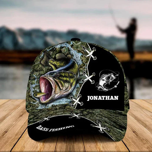 Frenzidea Personalized  Fishing Camo Appearance Grass Cap