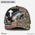 Frenzidea Personalized Musky Cross Camo Fishing Classic Cap