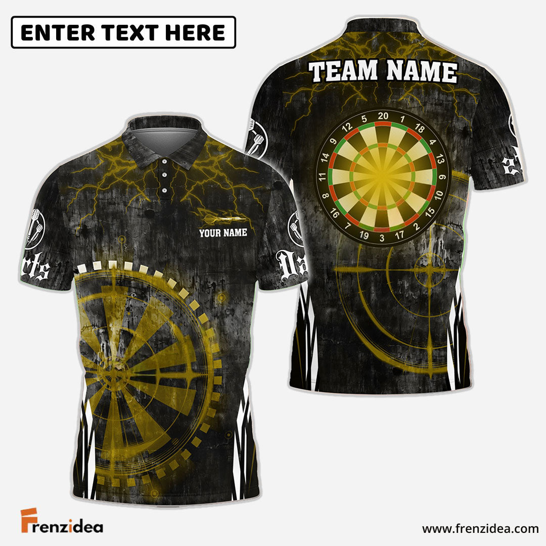 Frenzidea Darts Target Scope Personalized Name, Team Name 3D Shirt (4 Colors)