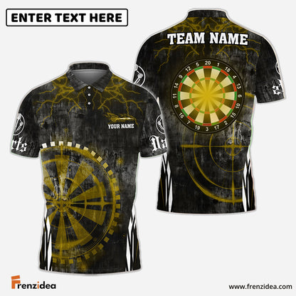 Frenzidea Darts Target Scope Personalized Name, Team Name 3D Shirt (4 Colors)