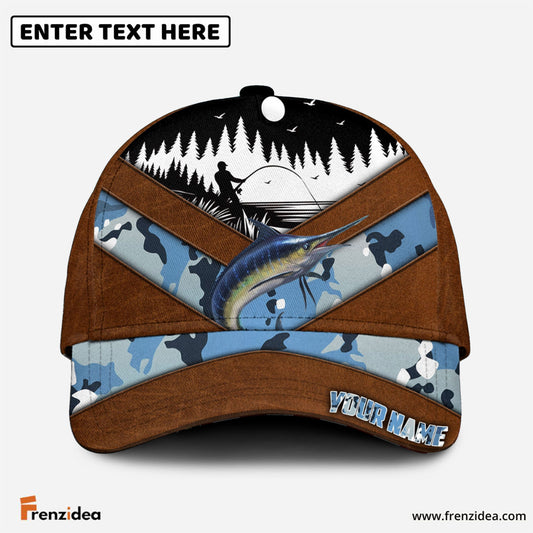 Frenzidea Marlin Personalized Fishing Classic Cap