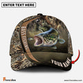 Frenzidea Personalized Bass Fishing Grass Nature Classic Cap