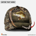 Frenzidea Personalized Walleye Fishing Grass Nature Classic Cap