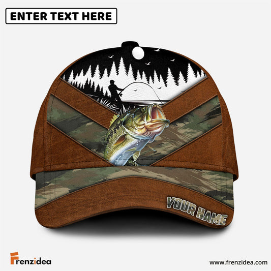 Frenzidea Bass Personalized Fishing Classic Cap