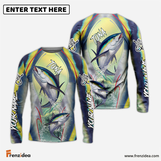 Frenzidea Fishing Tuna Customize Name 3D Shirts