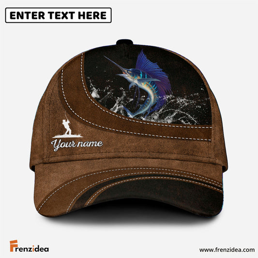 Frenzidea Custom Name Sailfish Fishing Happiness Cap