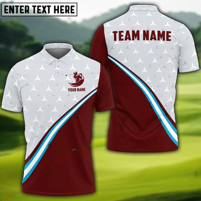 Frenzidea Golf Limited Line Art Golf Lover Ball Customized Name, Team Name 3D Shirts (4 Colors)