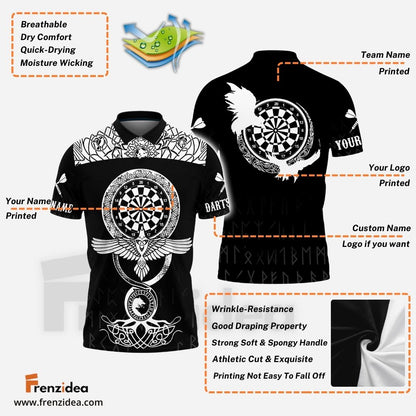 Frenzidea Viking Warrior Tattoo Version Custom Darts Shirts