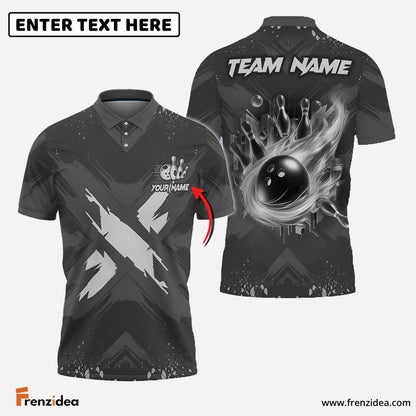 Frenzidea Bowling And Pins X Factor Customized Name 3D Shirt (4 Colors)